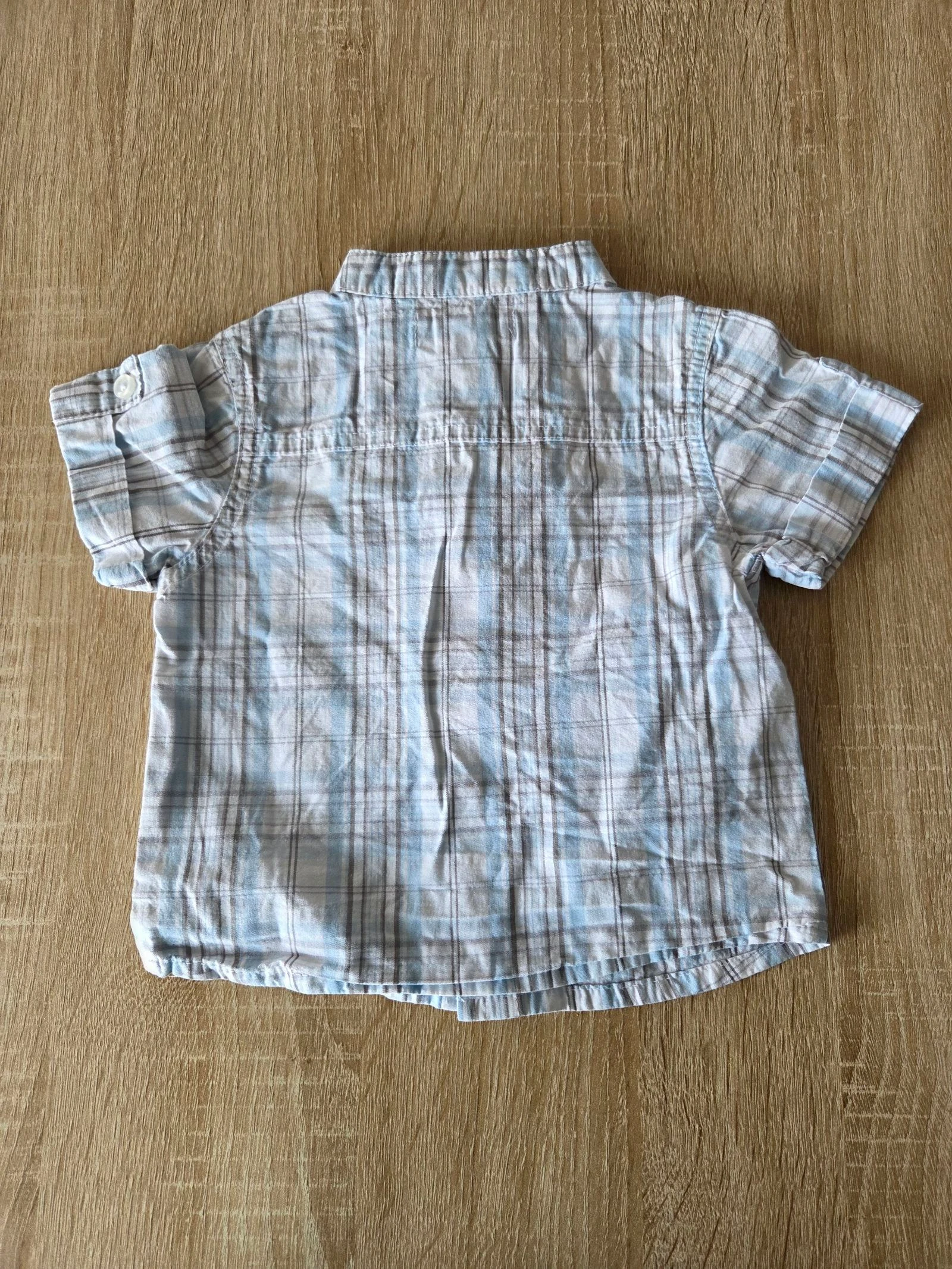 Camisa de manga corta azul claro talla 3 meses Kimbaloo – photo 3